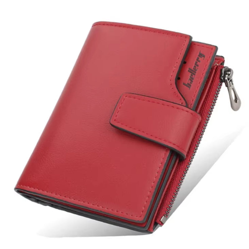 Women Wallets and Purses PU Leather Money Bag Female Short Hasp Purse Small Coin Card Holders Blue Red Clutch New Women Wallet