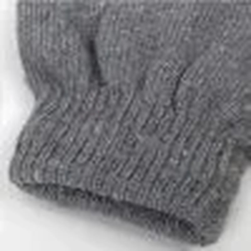 10 Pack of Bulk Wholesale Adult One Size Knit Stretch Cold Winter Weather Gloves for Men, Women, Teens, Homeless, Charity Donations for Harsh Temperatures in Black, Gray, Navy Blue, Red and Green