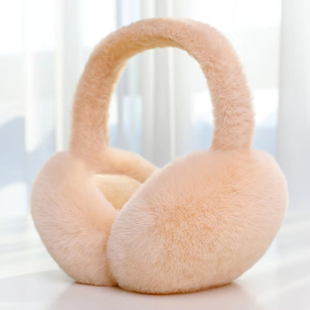 1PC Solid Color Soft Plush Ear Warmer Winter Warm Earmuffs Fashion Ear Cover Outdoor Cold Protection Ear-Muffs Folding Earflap