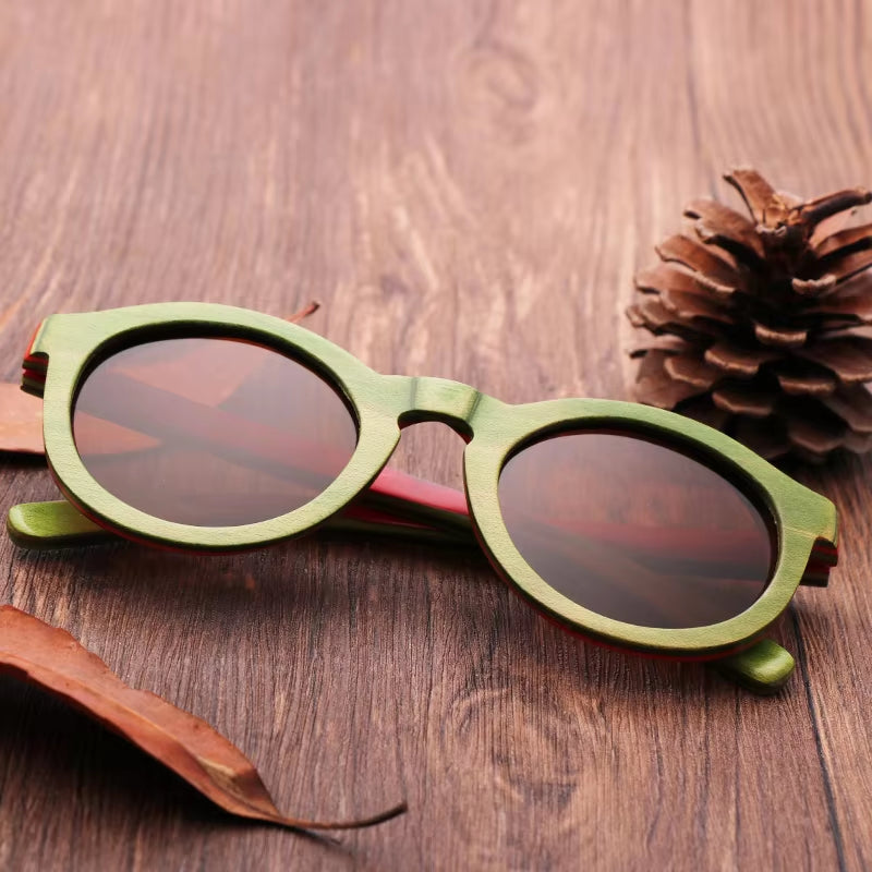 Retro Fashionuv Protection Sunglasses Unisex Fashion Accessories Bamboo Wooden Polarized Sunglasses,Sunglasses for Women