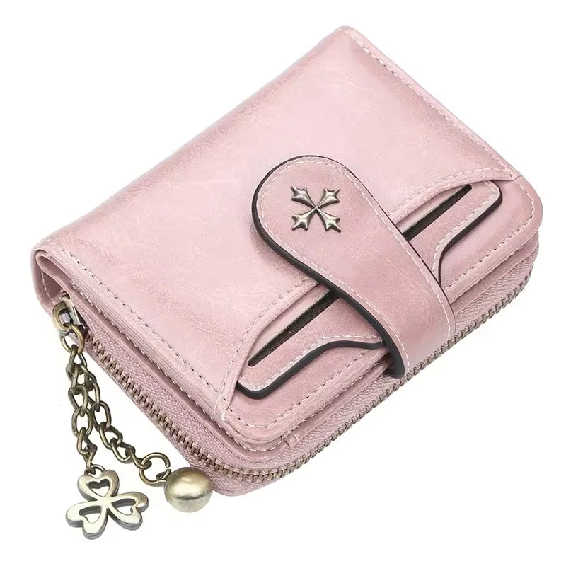 Women Wallets and Purses PU Leather Money Bag Female Short Hasp Purse Small Coin Card Holders Blue Red Clutch New Women Wallet