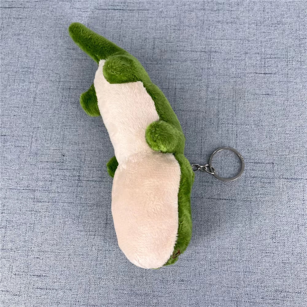 Plush Green Color Animal Plush Chain Ring Accessories for Keys Toy