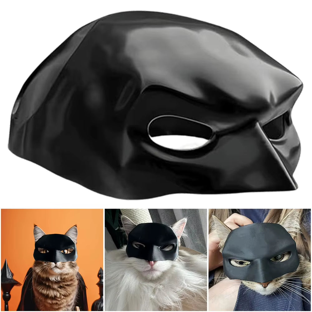 Cat Bat Cool Man Mask Cat Avenger Mask Matte Cute Bat Mask Superhero Toys Cat Bat Pet Man Mask for Cat and Dogs