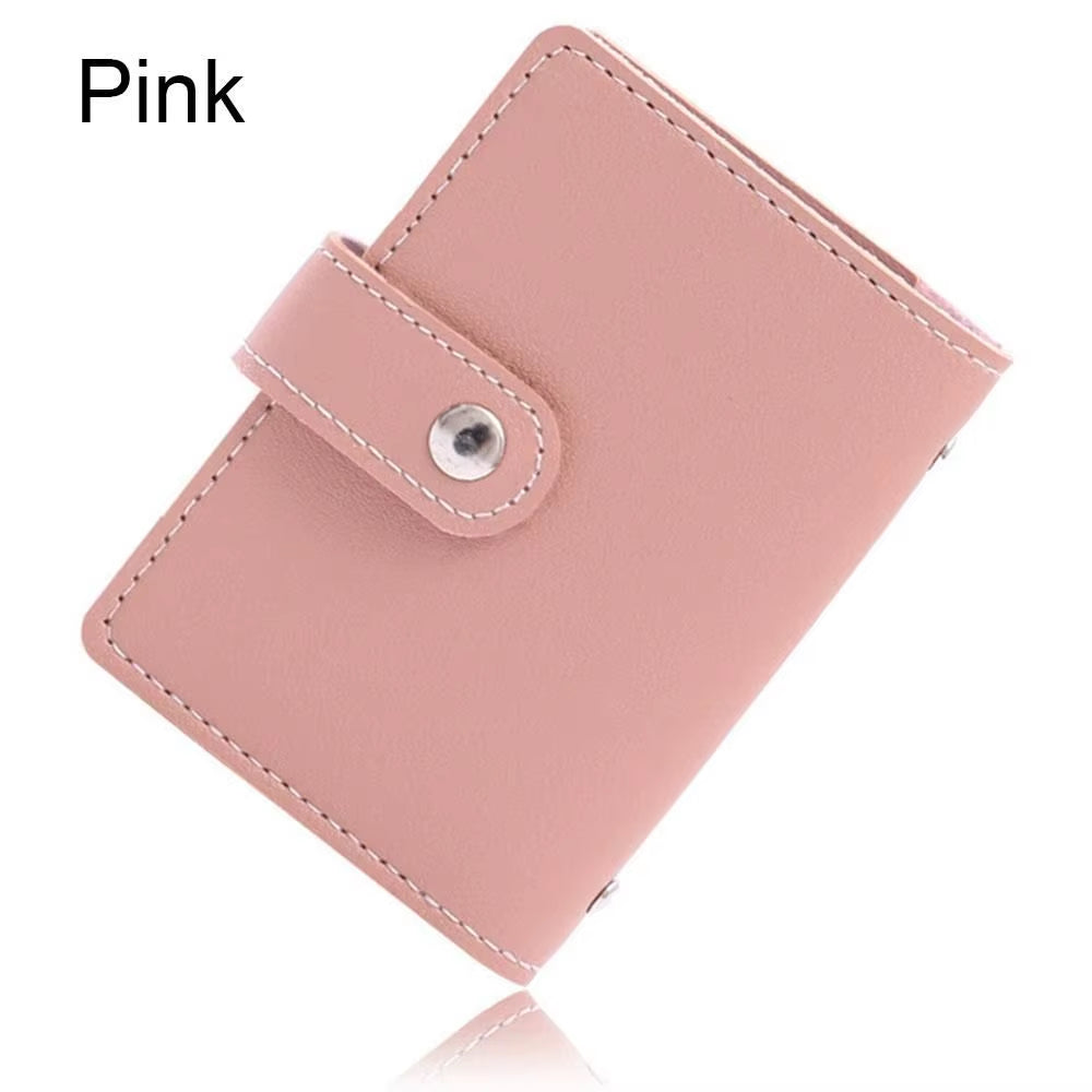 26 Card Slots RFID Blocking PU Leather Women Credit Card Wallet Fashion Cute Cards Holder Wallet for Cards Cardholder